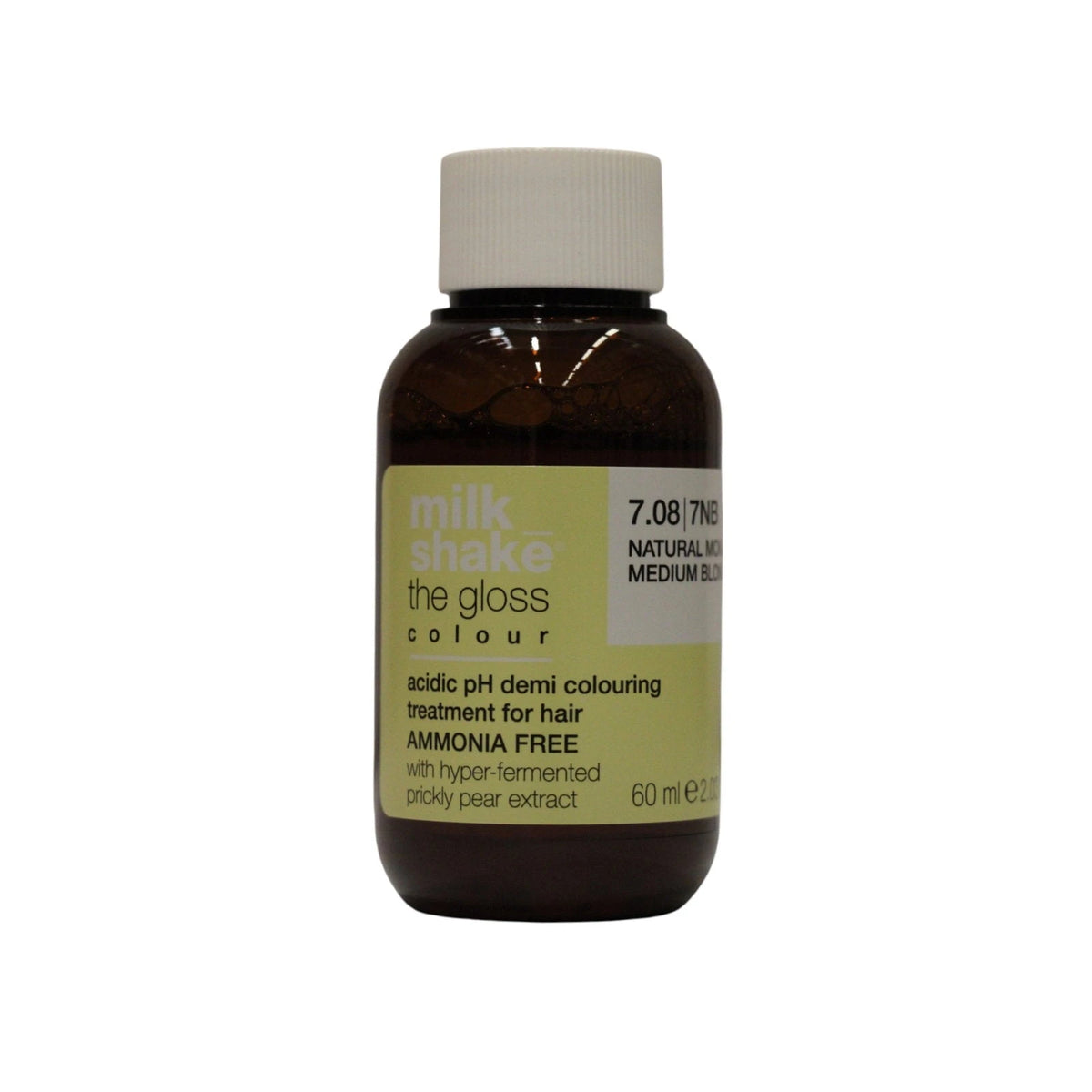 Milk Shake The Gloss Acidic pH Demi-Permanent Hair Dye 7.08 Natural Moka Medium Blond 60 ml