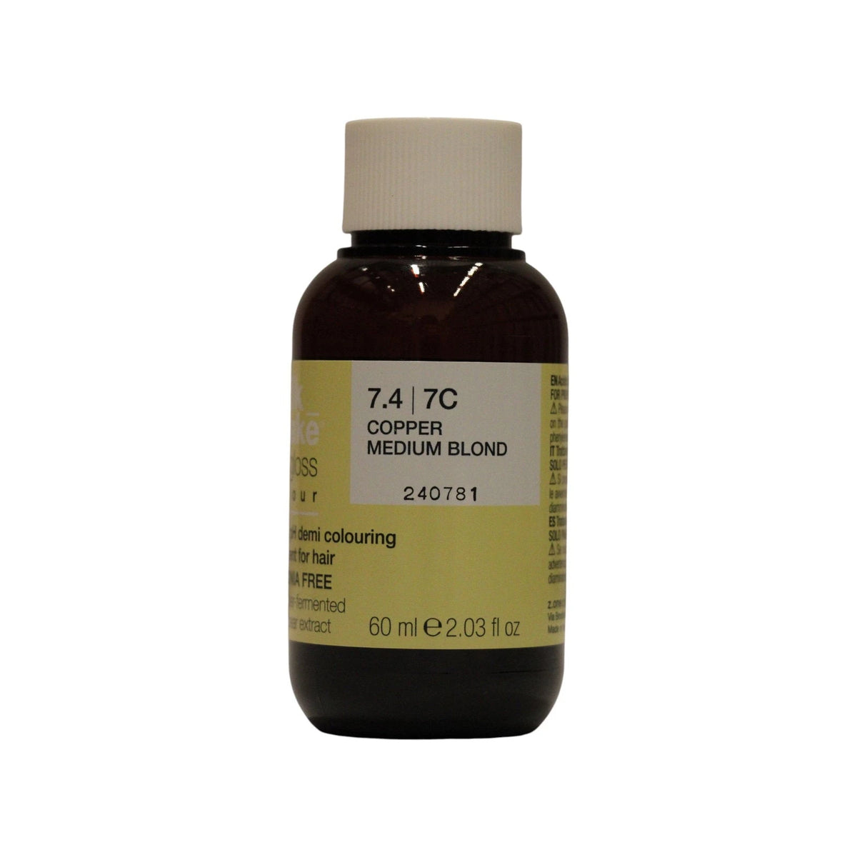 milk_shake The Gloss Acidic pH Demi-Permanent Hair Color 7.4 Copper Medium Blonde 60 ml