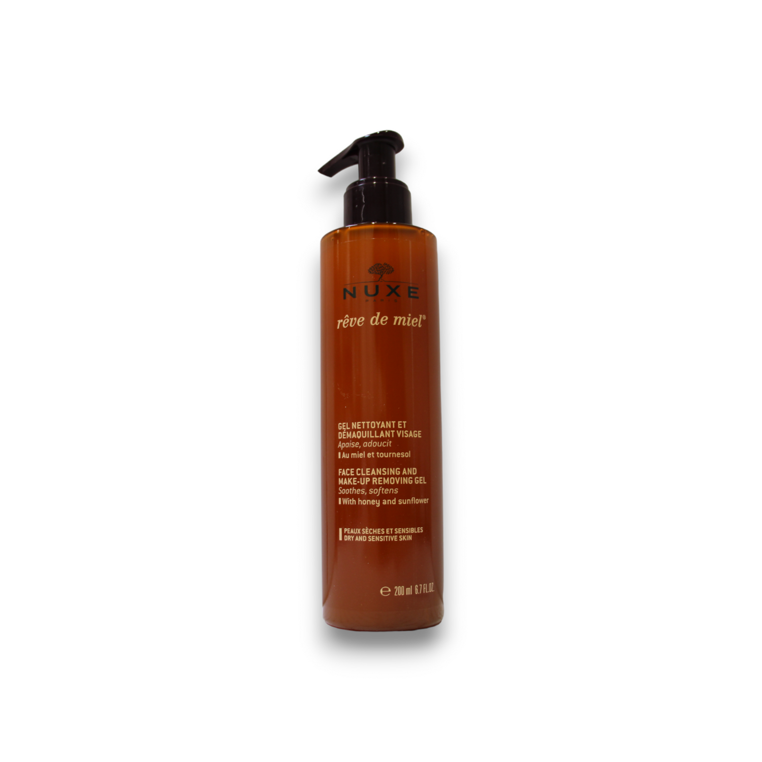 Nuxe, Reve de Miel, Cleansing & Makeup Removing Gel 2-In-1, 200 ml