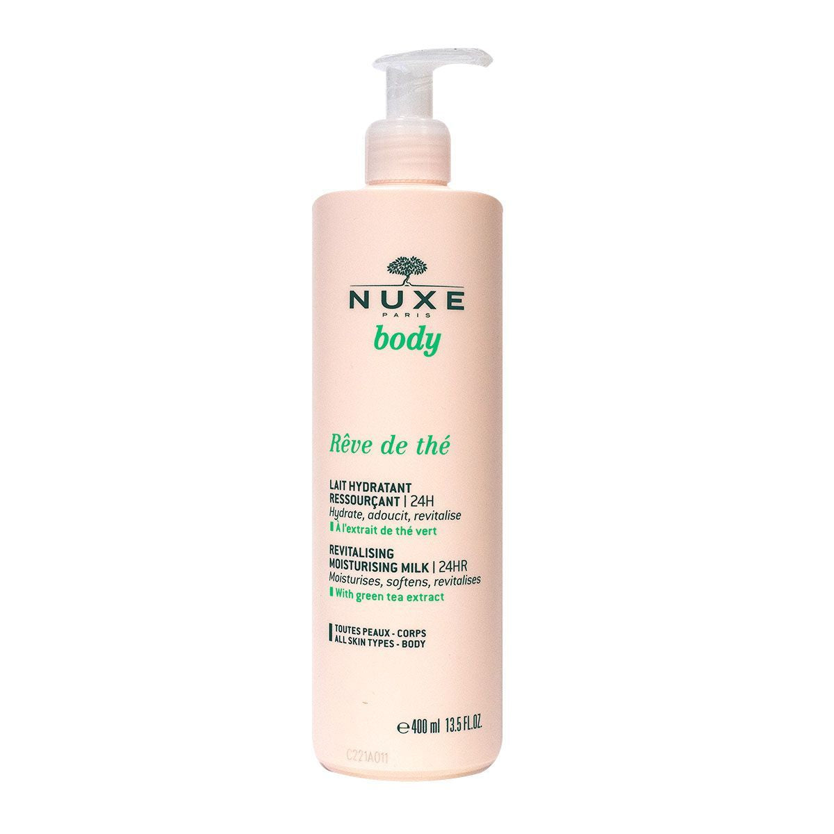 Nuxe, Reve de The, Revitalising, Body Milk, All Over The Body, 400 ml