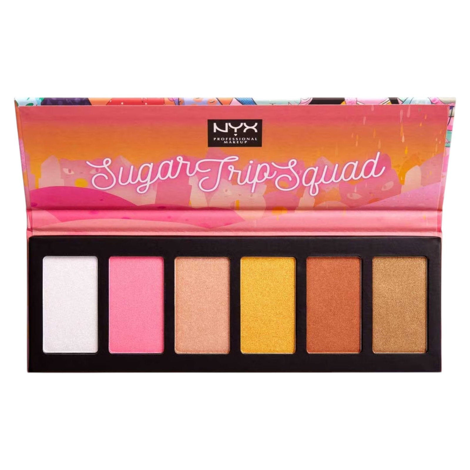 Nyx, Sugar Trip Squad, Cruelty-Free, Shimmering, Highlighter Palette, 01, SQUADHP, 30 g