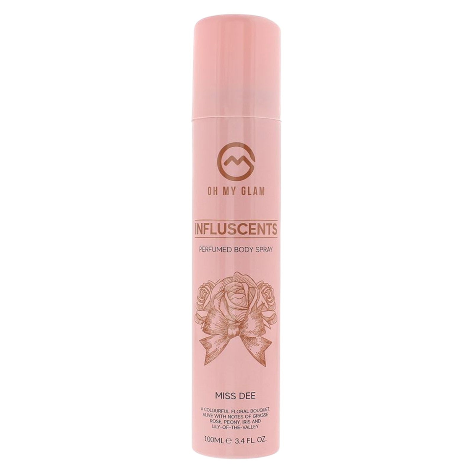 Oh My Glam, Influscent Miss Dee, Body Spray, Lily of the Valley, 100 ml