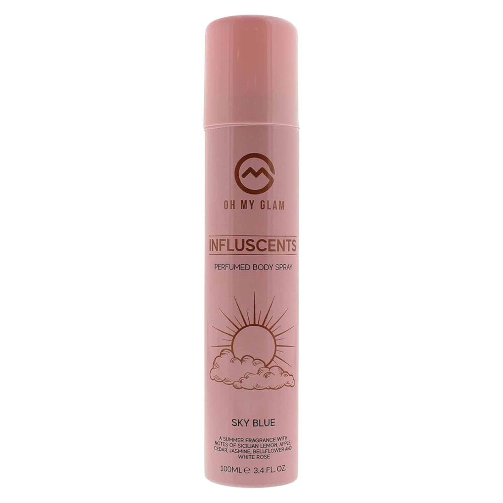 Oh My Glam, Influscents Sky Blue, Body Spray, 100 ml