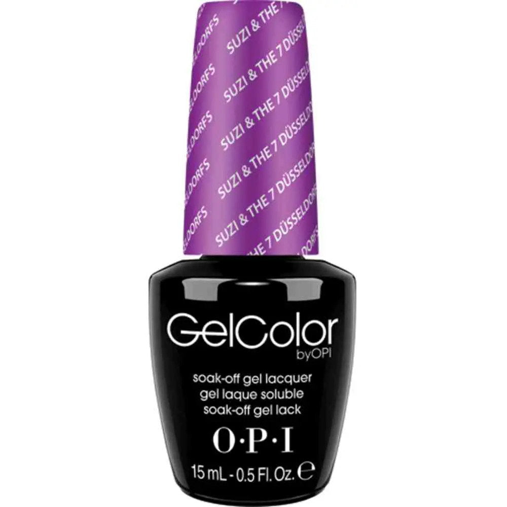 Opi, Gel Color, Top Coat, Semi-Permanent Nail Polish, Suzi & The 7 Dusseldorfs, 15 ml *Tester