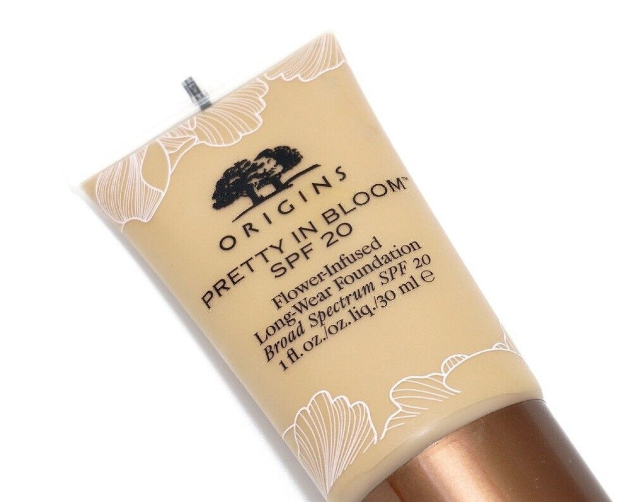 Origins, Pretty In Bloom, Long Wearing, Cream Foundation, 610, Deep Neutral, SPF 20, 30 ml