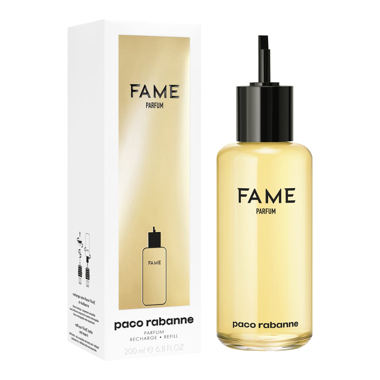 Paco Rabanne, Fame, Parfum, For Women, Refill, 200 ml