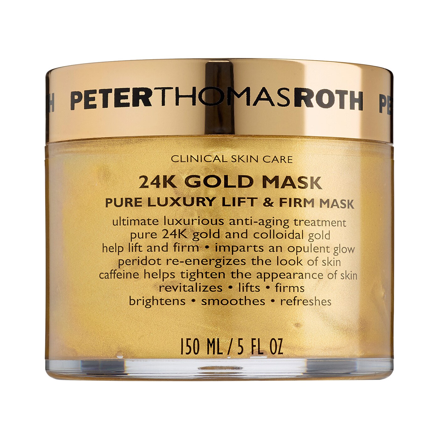 Peter Thomas Roth, 24K Gold Pure, Lift & Firm, Cream Mask, For Face, 150 ml