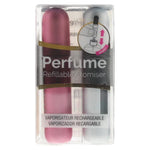 Set Duo, Pressit, Pink & Silver, Refillable Atomizer Case, 2 pcs