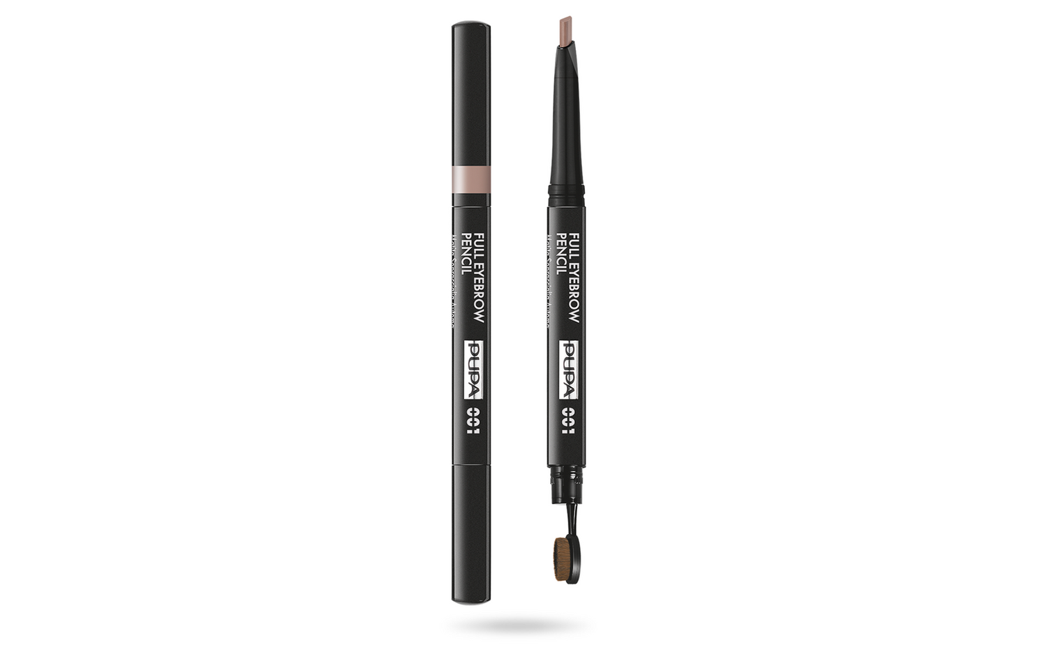 Pupa, Full, Paraben-Free, Definer, Double-Ended, Eyebrow Cream Pencil & Brush 2-In-1, 001, Blonde, 0.2 g *Tester