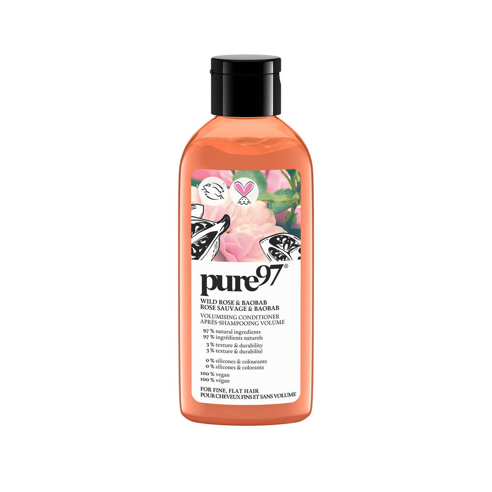 Pure97, Rose & Baobab, Hair Shampoo, For Volume, 200 ml