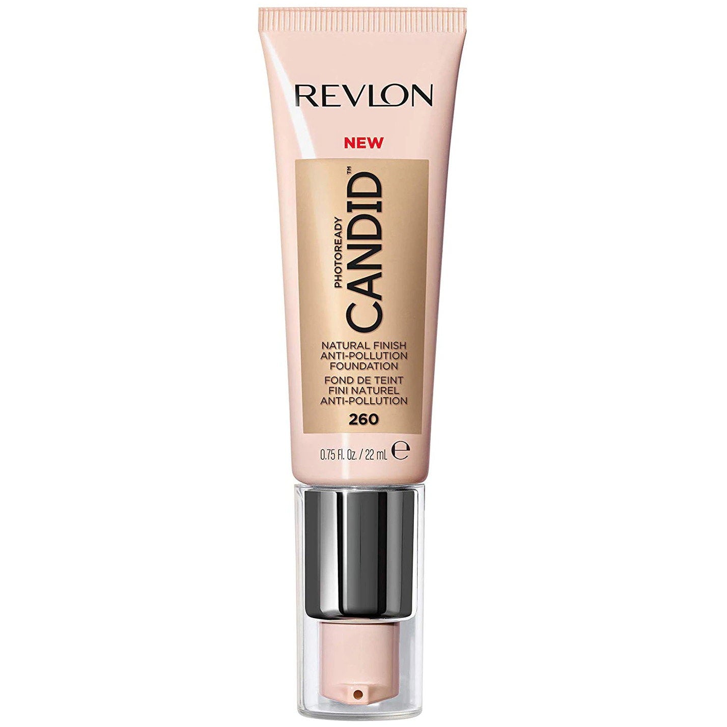 Revlon, PhotoReady Candid, Natural Finish, Cream Foundation, 260, Chai, 22 ml