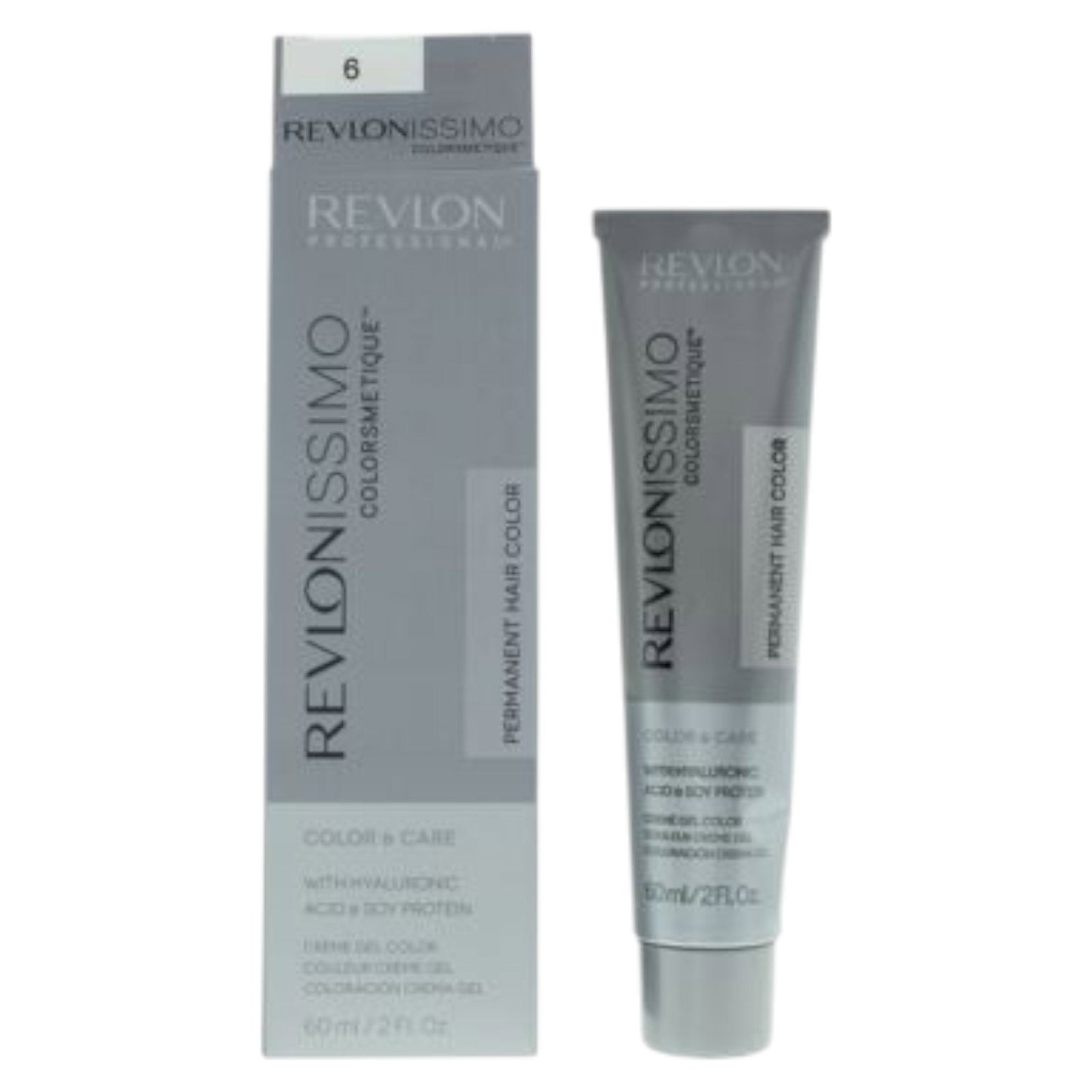 Revlon, Revlonissimo Colorsmetique, Hyaluronic Acid, Permanent Hair Dye, 6 6 Dark Blonde, 60 ml