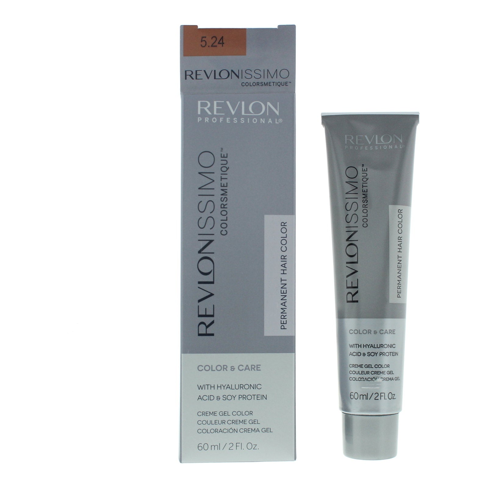 Revlon, Revlonissimo Colorsmetique, Permanent Hair Dye, 5.24 Light Coppery Pearl Brown, 60 ml