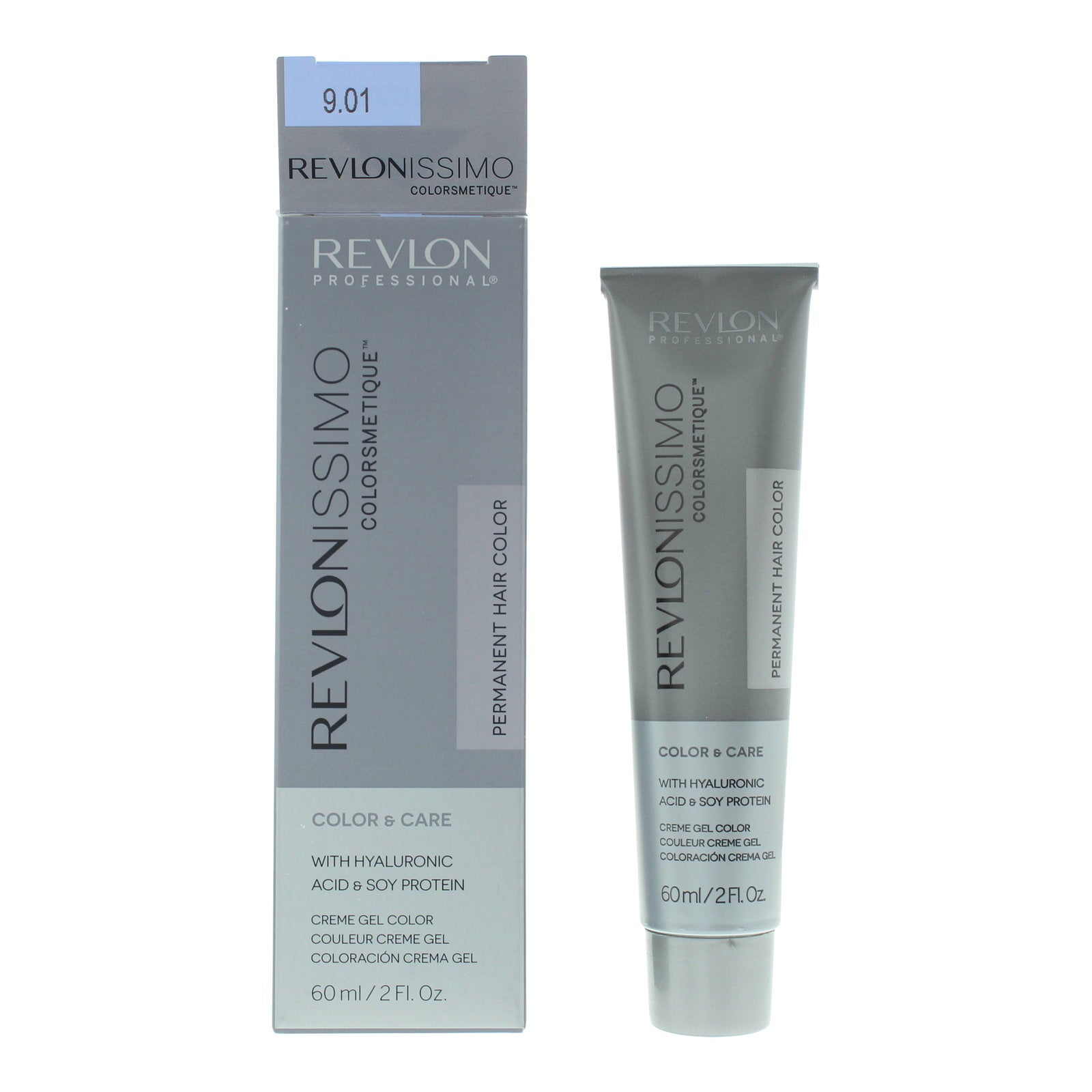 Revlon, Revlonissimo Colorsmetique, Permanent Hair Dye, 9.01 Very Light Natural Ash Blonde, 60 ml