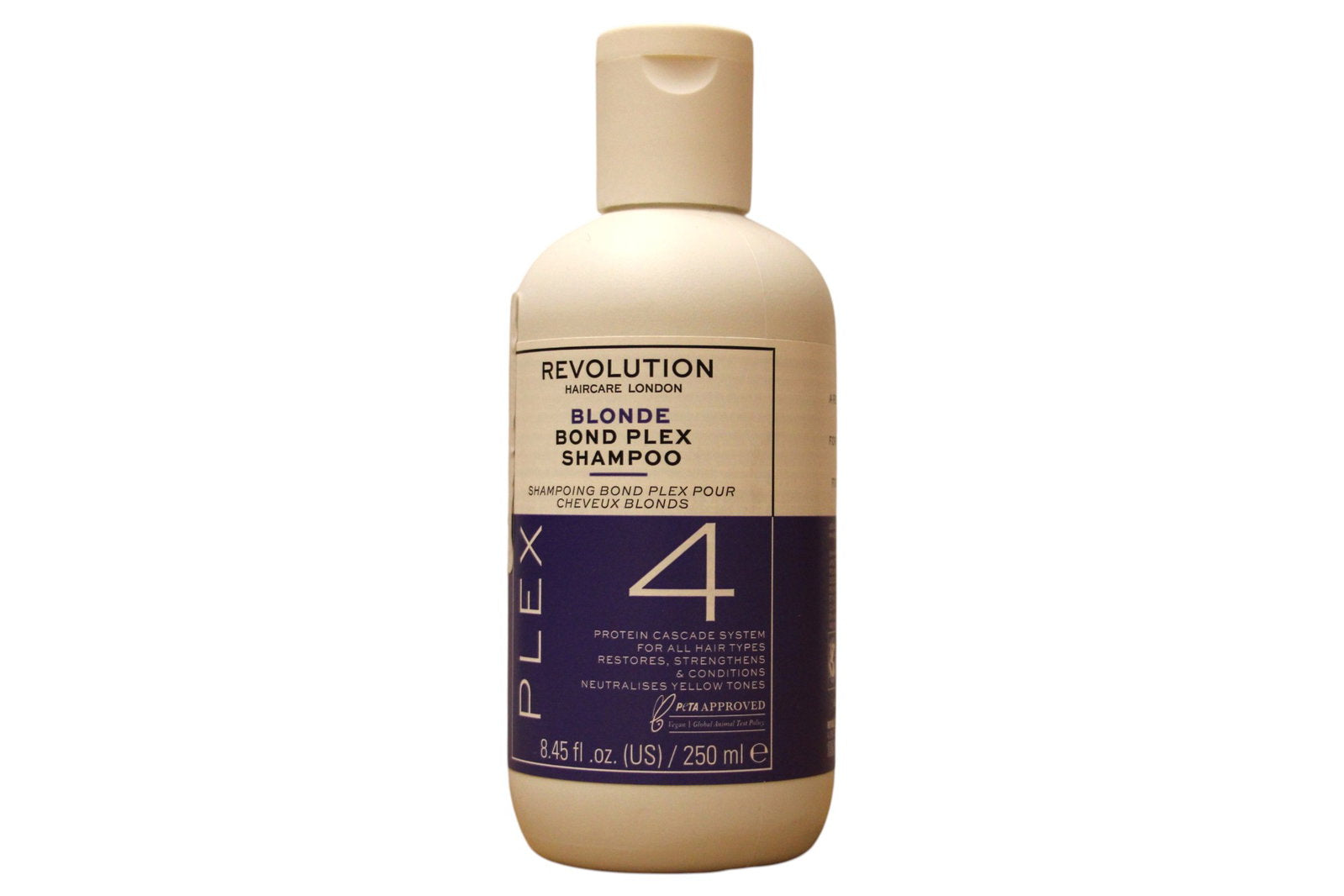 Revolution Haircare, Bond Plex 4, Hair Shampoo, For Neutralisation Of Yellow Tones, 250 ml