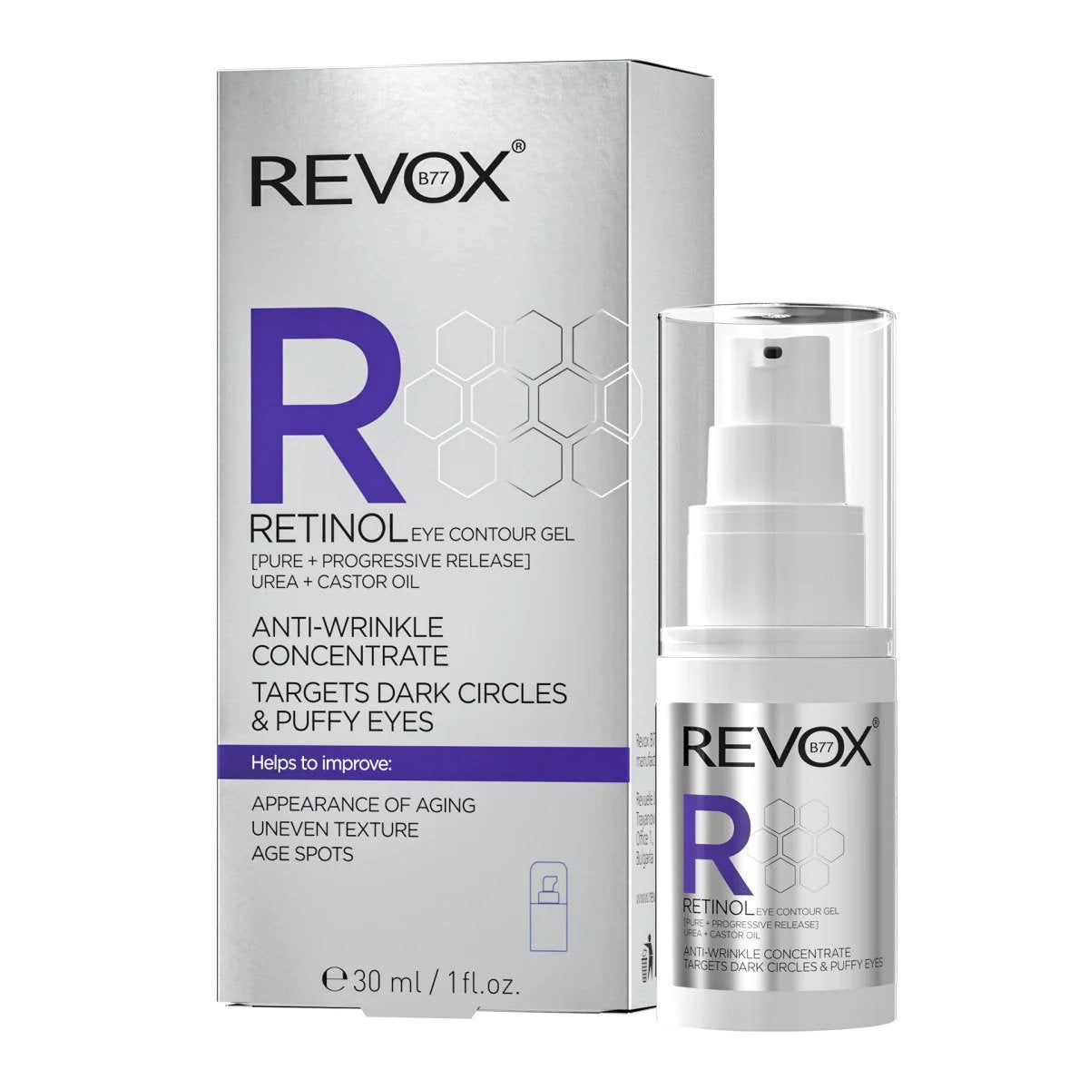 Revox B77, Retinol, Anti-Wrinkle, Eye Gel, 30 ml