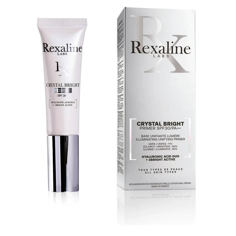 Rexaline, Crystal Bright, Hyaluronic Acid + 3 Bright Active, Illuminating, Cream Primer, 30 ml