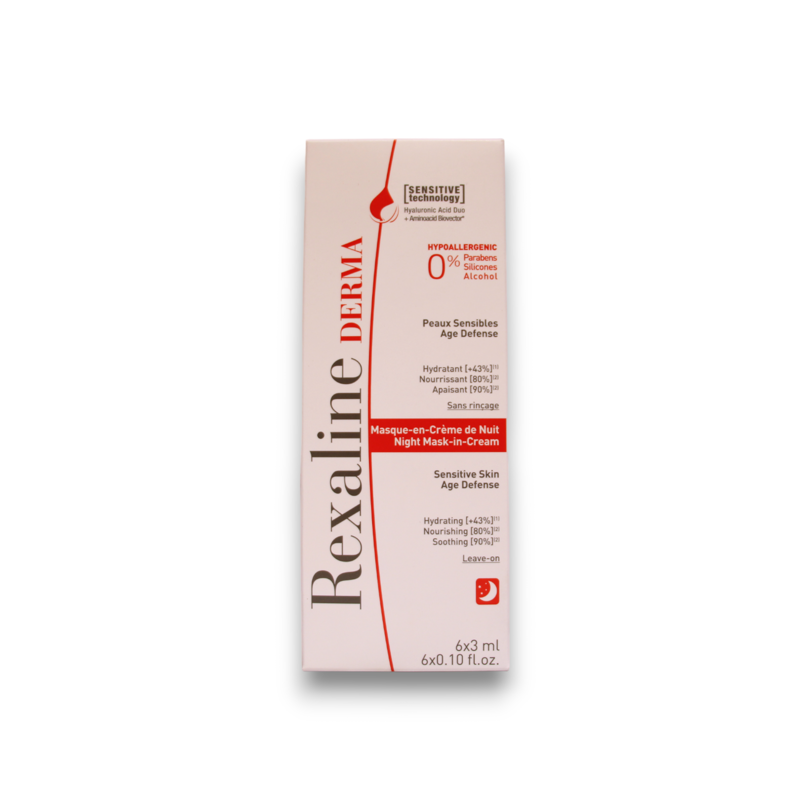 Set, Rexaline, Derma, Nourishing, Night Sleeping Mask, 6 pcs, 3 ml