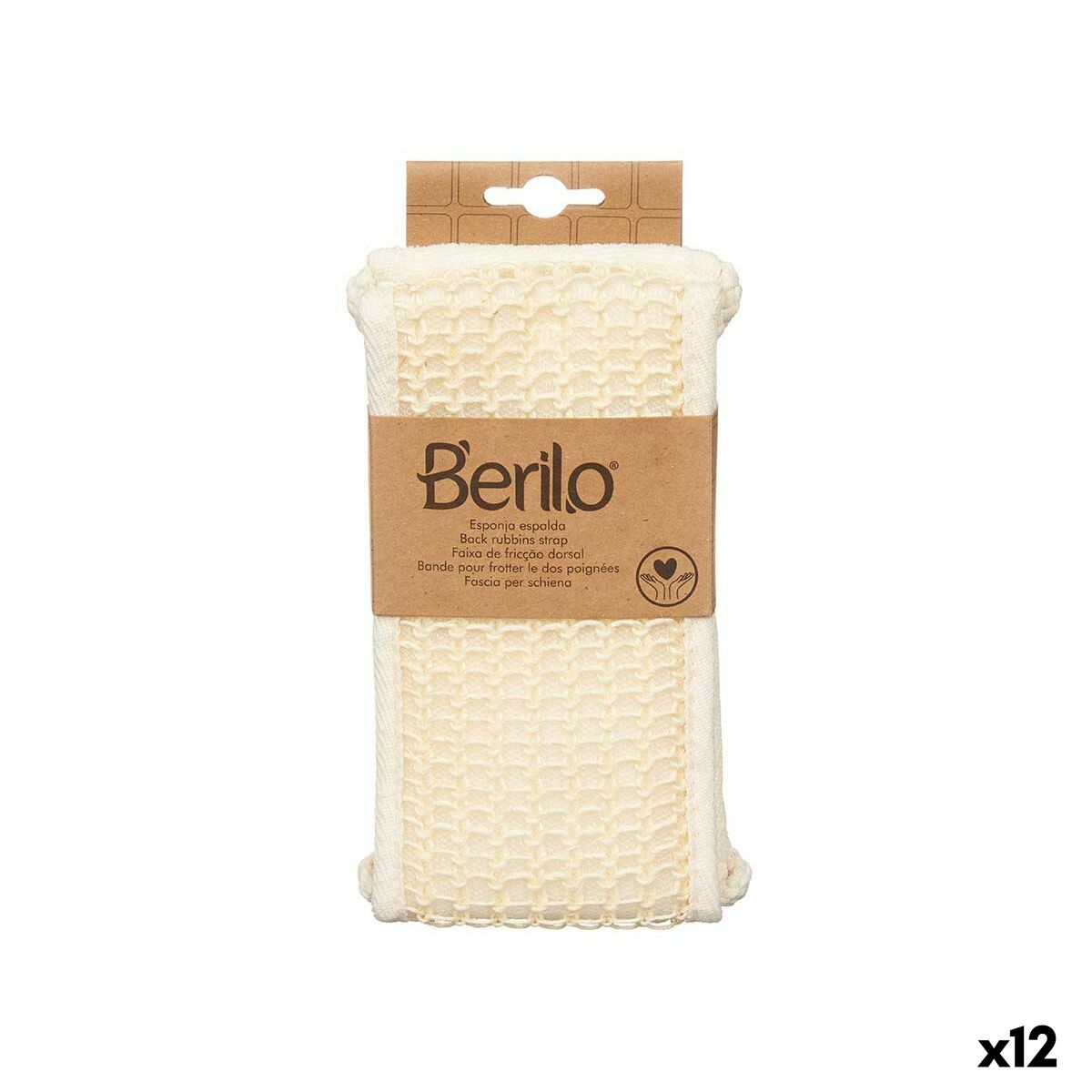 Massage Sponge Berilo White (12 Units) product packaging