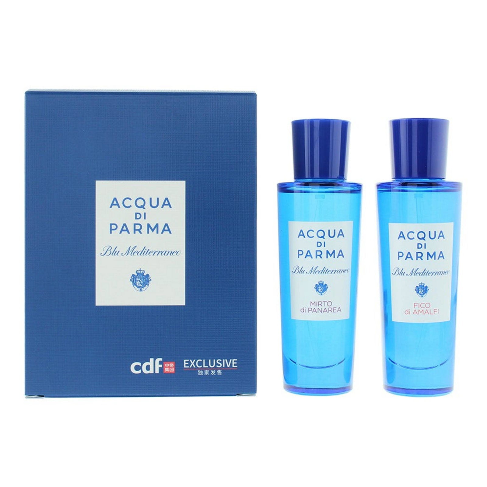 Set Acqua di Parma: Blu Mediterraneo - Fico di Amalfi, Eau De Toilette, Unisex, 30 ml + Blue Mediterraneo - Mirto di Panarea, Eau De Toilette, Unisex, 30 ml