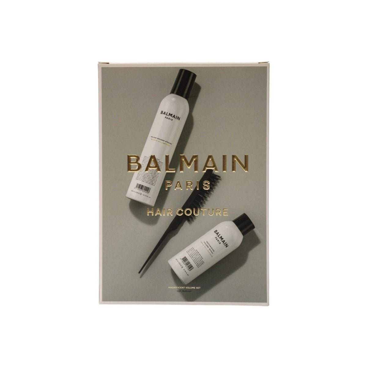 Balmain Magnificent Volume Set - Texturizing Spray 200 ml, Mousse 300 ml & Brush