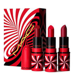Tiny Tricks Set MAC: Mini, Matte, Cream Lipstick, Awe-Spicious, 1.8 g *Miniature + Mini, Matte, Cream Lipstick, Snappy-Go-Lucky, 1.8 g *Miniature + Mini, Matte, Cream Lipstick, Sleight Of Grand, 1.8 g *Miniature