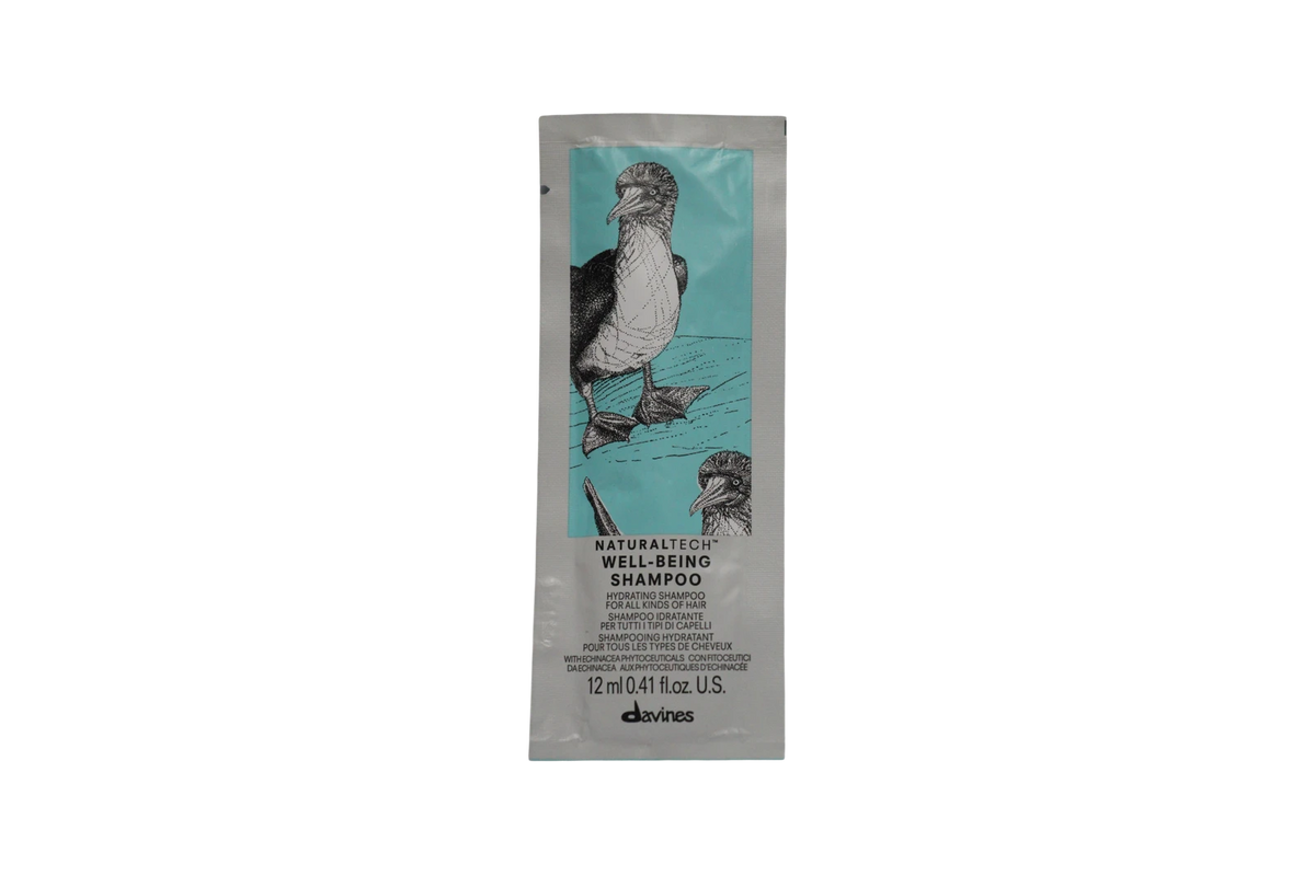 Davines Naturaltech Well-Being Hydrating Shampoo Sachet Set (12 pcs)