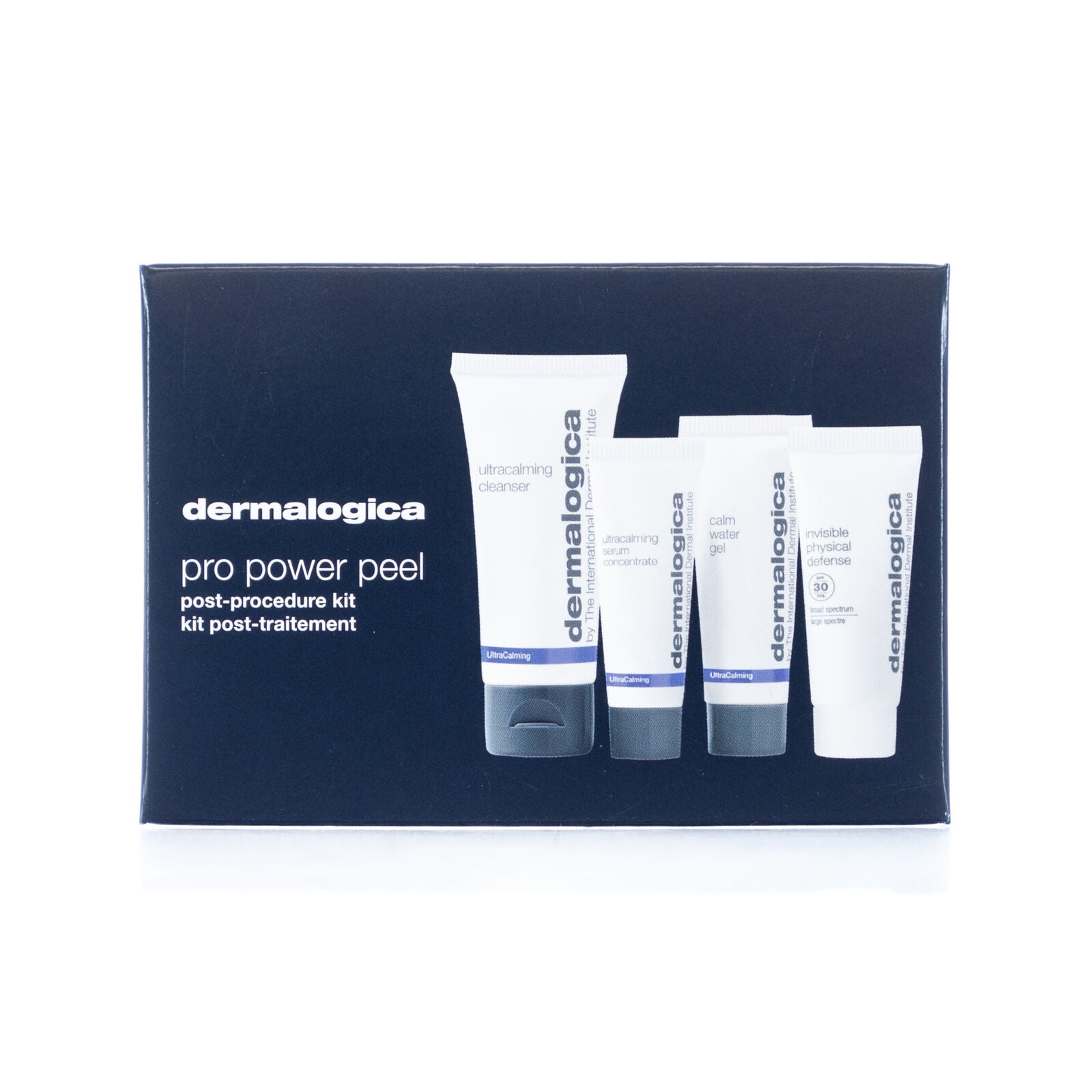 Pro Power Peel Post-Procedure Set Dermalogica: UltraCalming, Serum, For Face, 30 ml + UltraCalming, Gel, For Face + UltraCalming, UV Protection, Broad Spectrum Sunscreen, SPF 30 + UltraCalming, Cleansing Gel, For Face, 50 ml