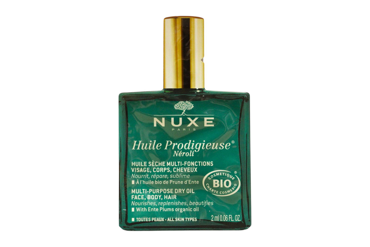 Set Duo, Nuxe, Huile Prodigieuse Multi-Purpose Neroli, Body Oil, For Face, Body & Hair, 2 pcs, 12 ml *Sample
