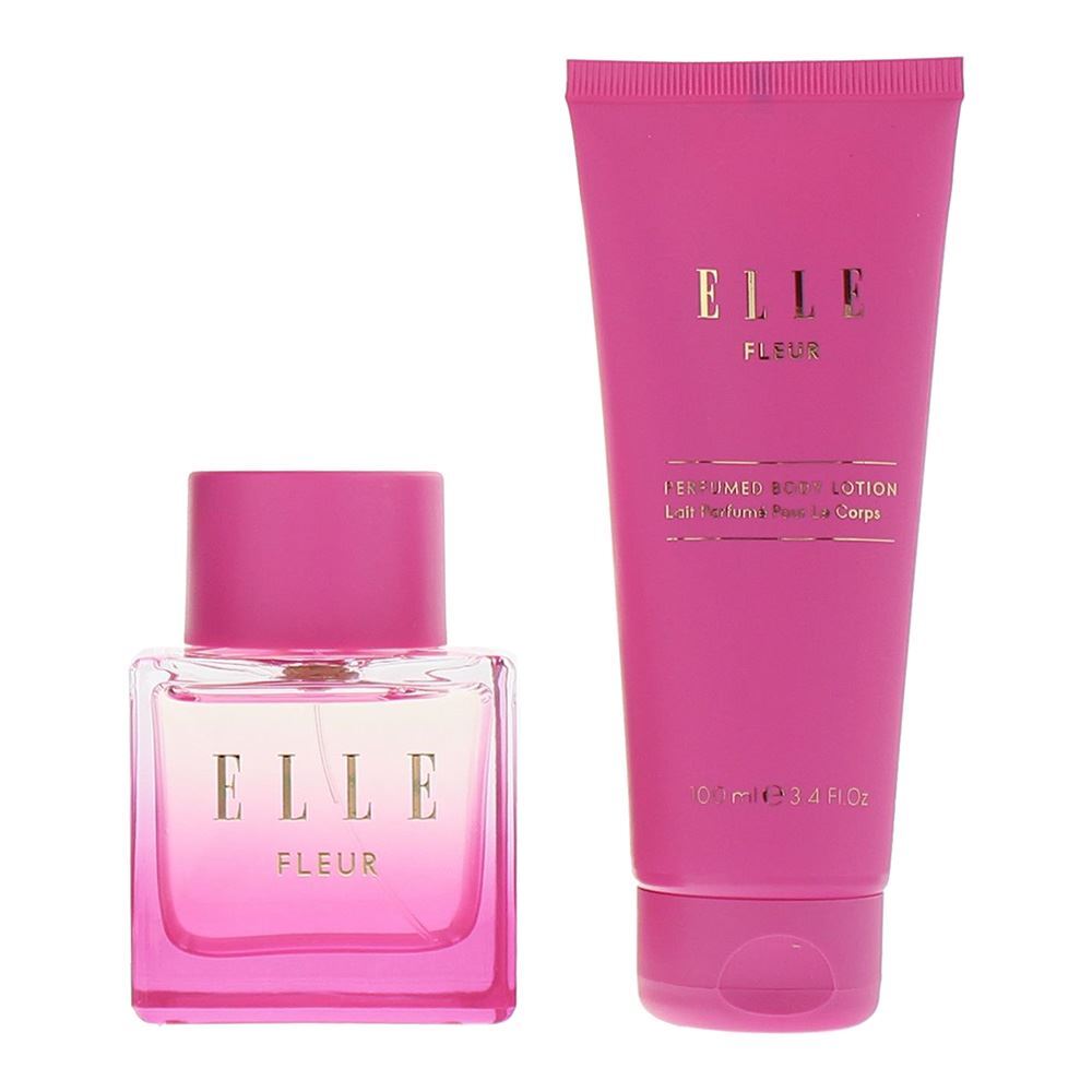 Set Elle: Fleur, Body Lotion, 100 ml + Fleur, Eau De Parfum, For Women, 100 ml