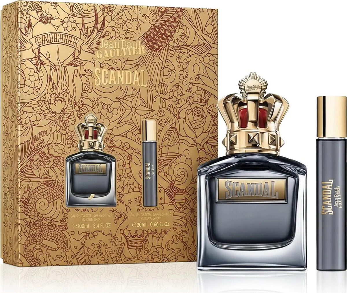 Set Jean Paul Gaultier: Scandal Pour Homme, Eau De Toilette, For Men, 100 ml + Scandal Pour Homme, Eau De Toilette, For Men, 20 ml