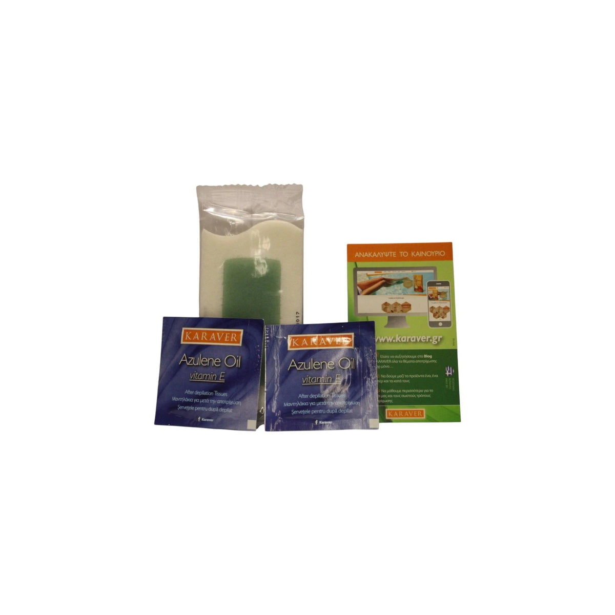 Karaver Velvet Aloe Vera Hair Removal Wax Strips 16 pcs Tester