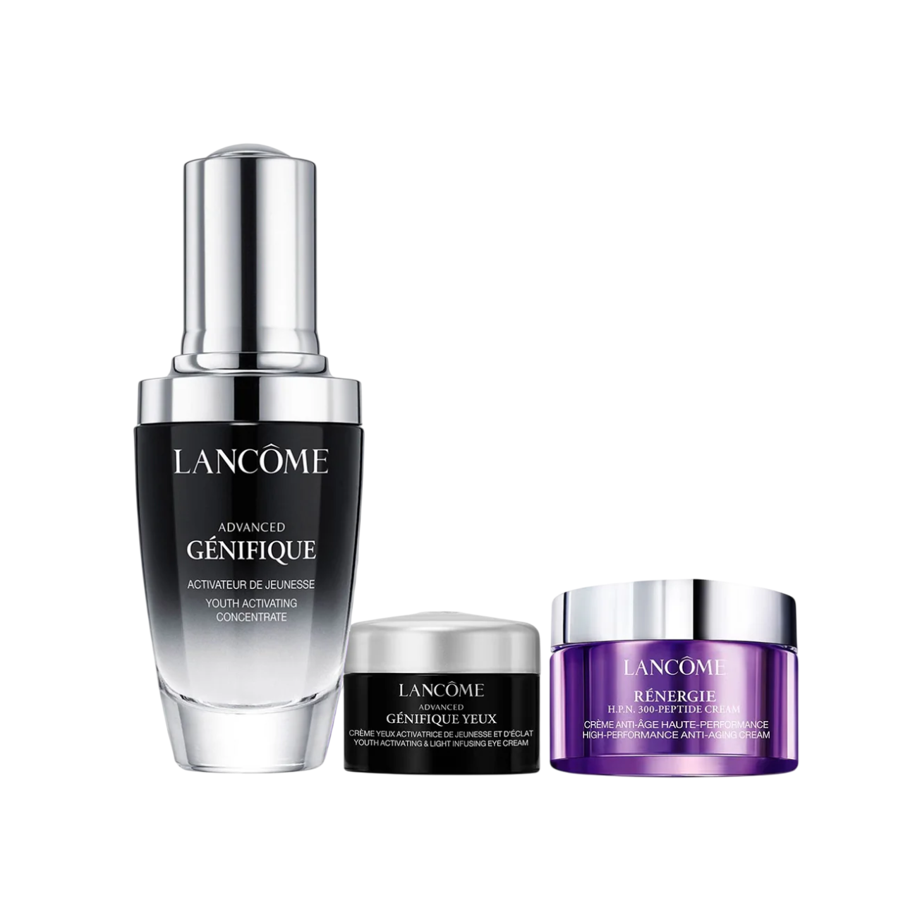 Set Lancome: Advanced Genifique, Anti-Aging, Serum, For Face, 20 ml + Advanced Genifique, Hydration, Eye Cream, 5 ml + Rénergie HPN 300-Peptide, Anti-Aging, Cream, For Face, 15 ml