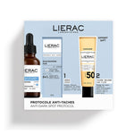Set Lierac: Protocole, Anti-Dark Spots, Serum, For Face, 30 ml + Sunissime The Sun Velvety, Fluid, For Face, SPF50+, 25 ml