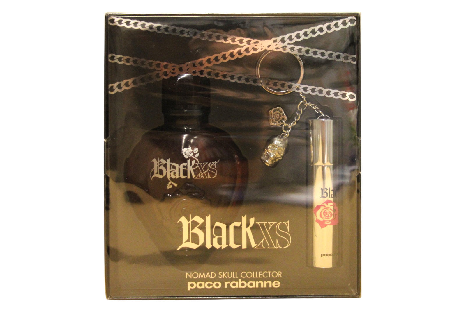 Set Paco Rabanne: Black XS, Eau De Toilette, For Men, 100 ml + Black XS, Eau De Toilette, For Men, 10 ml
