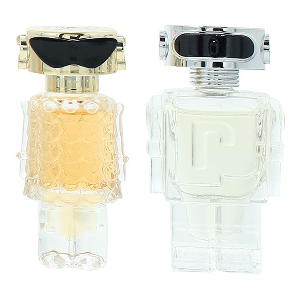 Set Paco Rabanne: Fame, Eau De Parfum, For Women, 4 ml *Miniature + Phantom In Red, Eau De Toilette, For Men, 4 ml *Miniature