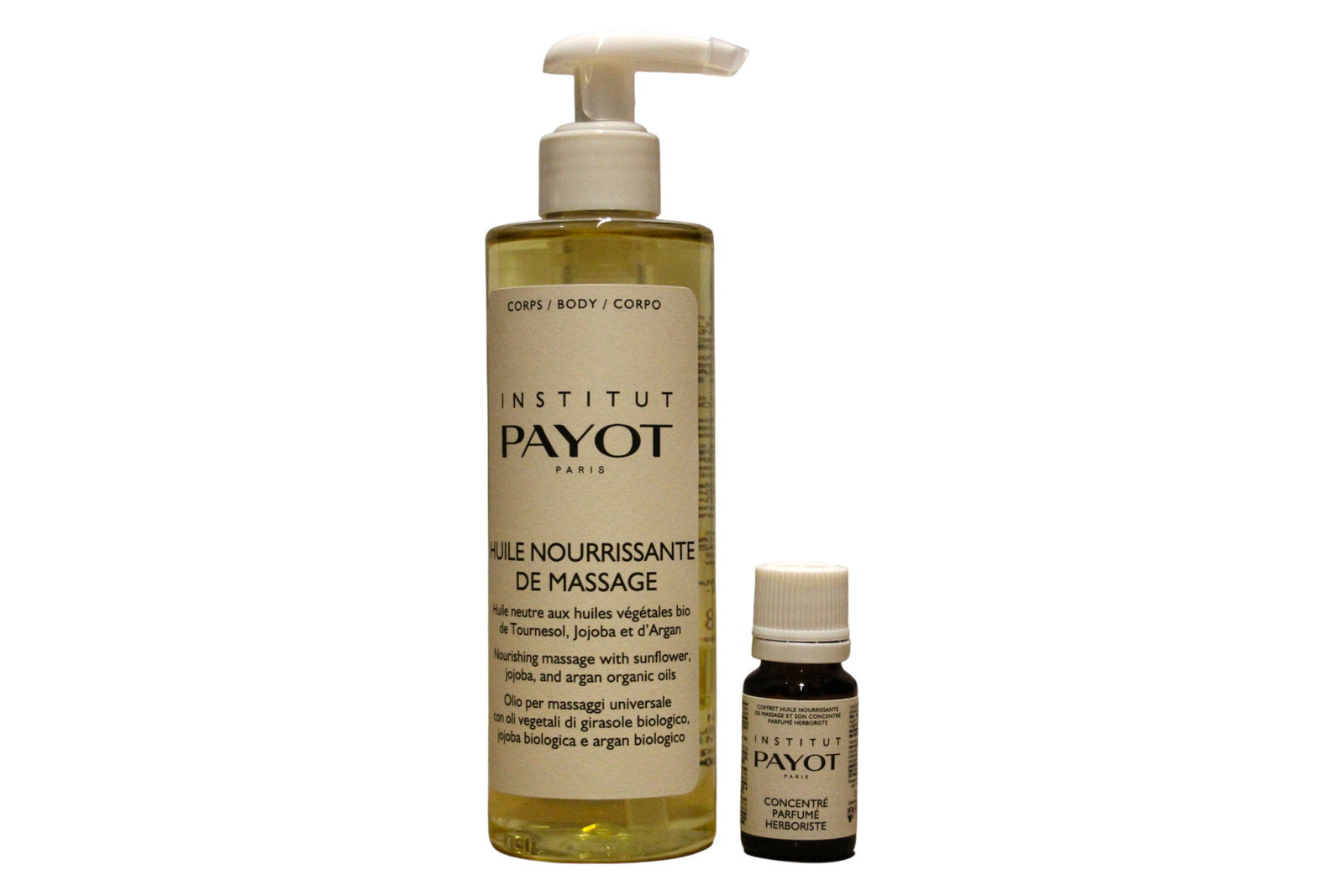 Set Payot: Pro Huile, Nourishing, Massage Oil, 250 ml + Herboriste, Essential Oil, 10 ml