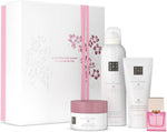 Set Rituals: The Ritual Of Sakura, Rejuvenating, Body Scrub, 125 g + The Ritual Of Sakura, Shower Mousse, 200 ml + The Ritual Of Sakura, Hydrating, Body Cream, 100 ml + Reve De Hanami, Eau De Parfum, For Women, 15 ml