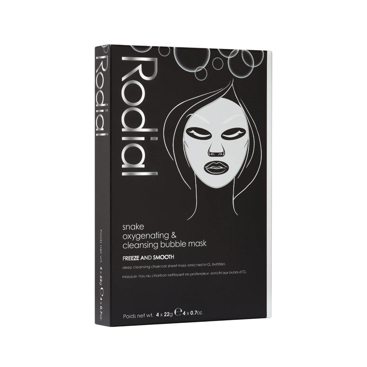 Set, Rodial, Snake, Cleansing, Sheet Mask, For Face, 4 pcs, 22 g