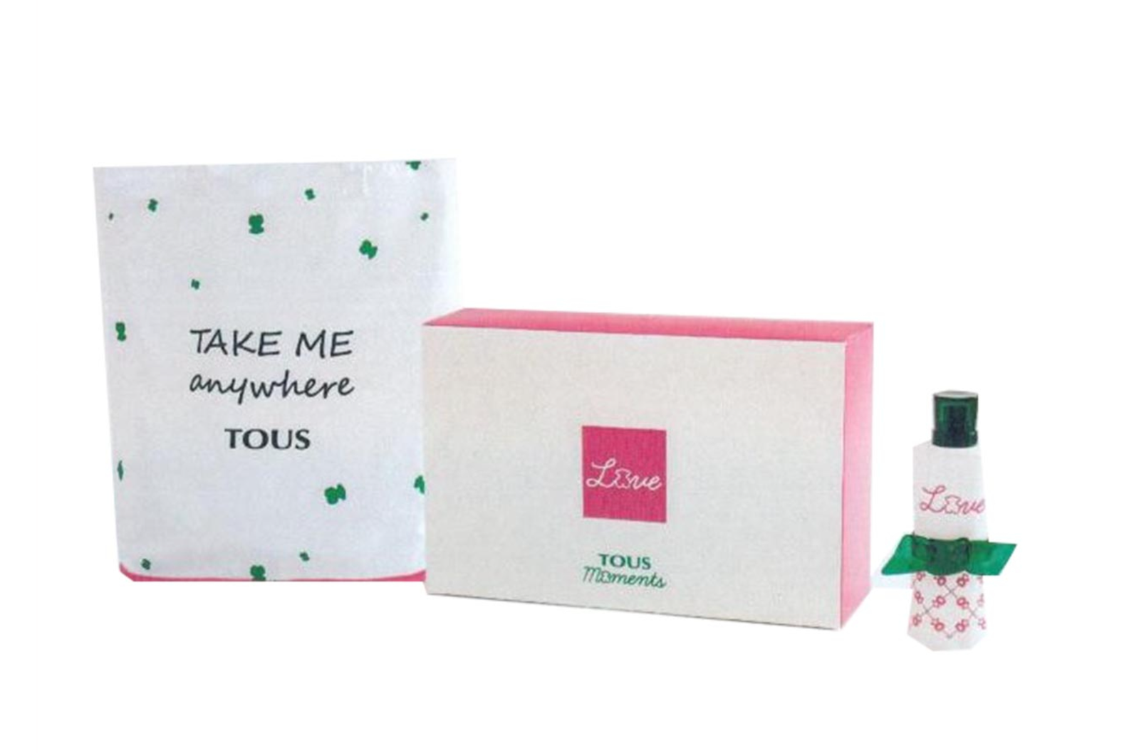 Take Me Anywhere Set Tous: Love Moments, Eau De Toilette, For Women, 90 ml + Love Moments, Textile Bag, Collapisable, For Women