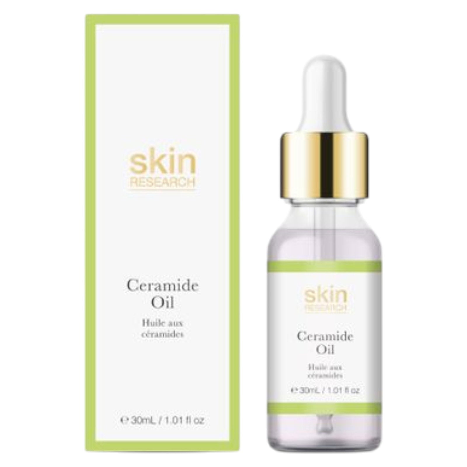 Skin Research, Ceramide, Hydrating, Oil, For Face, 30 ml