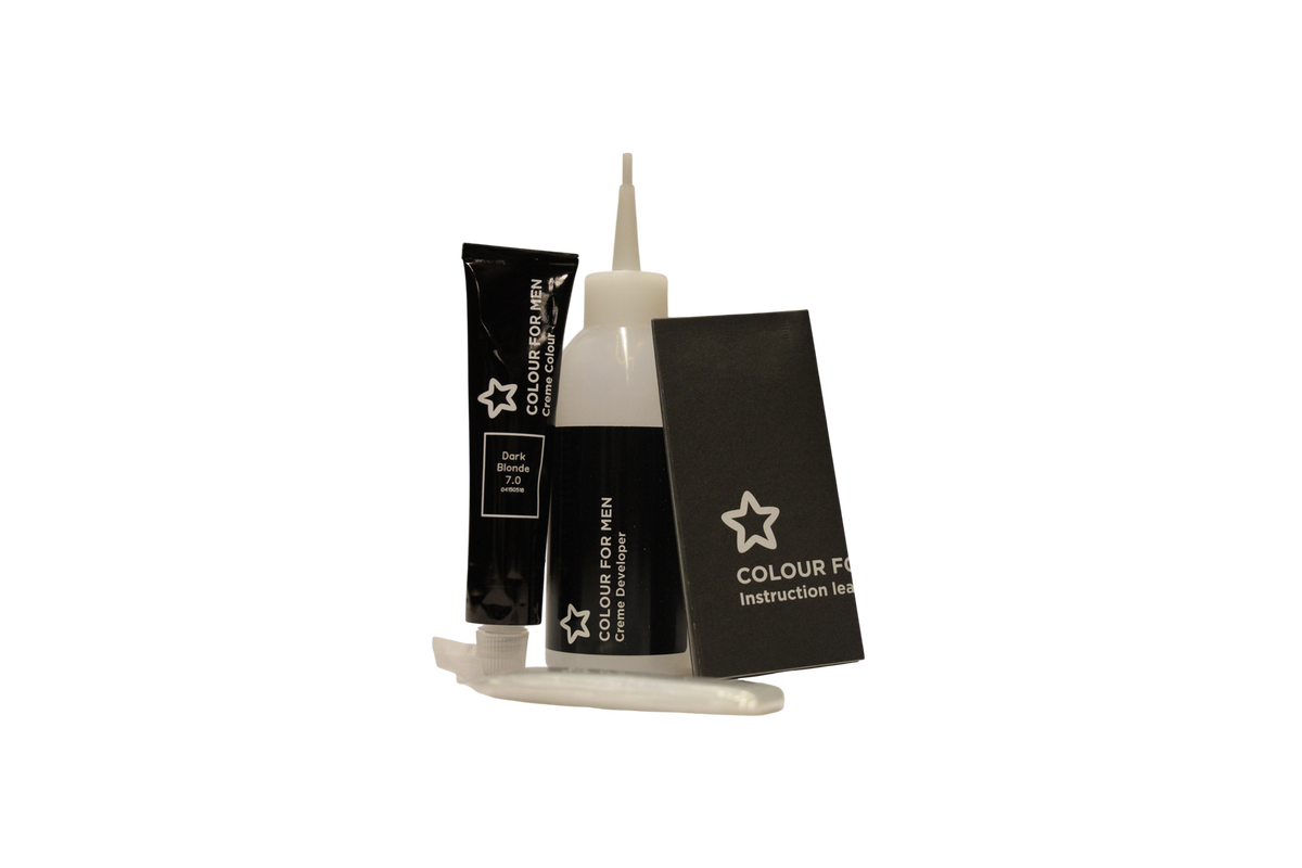Superdrug Colour For Men Semi-Permanent Hair Dye 7.0 Dark Blonde 30 ml Tester