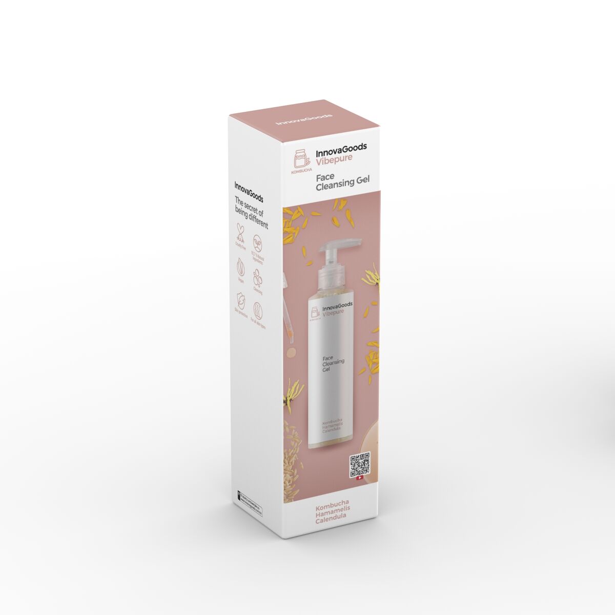 Facial Cleansing Gel Kombucha Vibepure InnovaGoods 200 ml skincare packaging