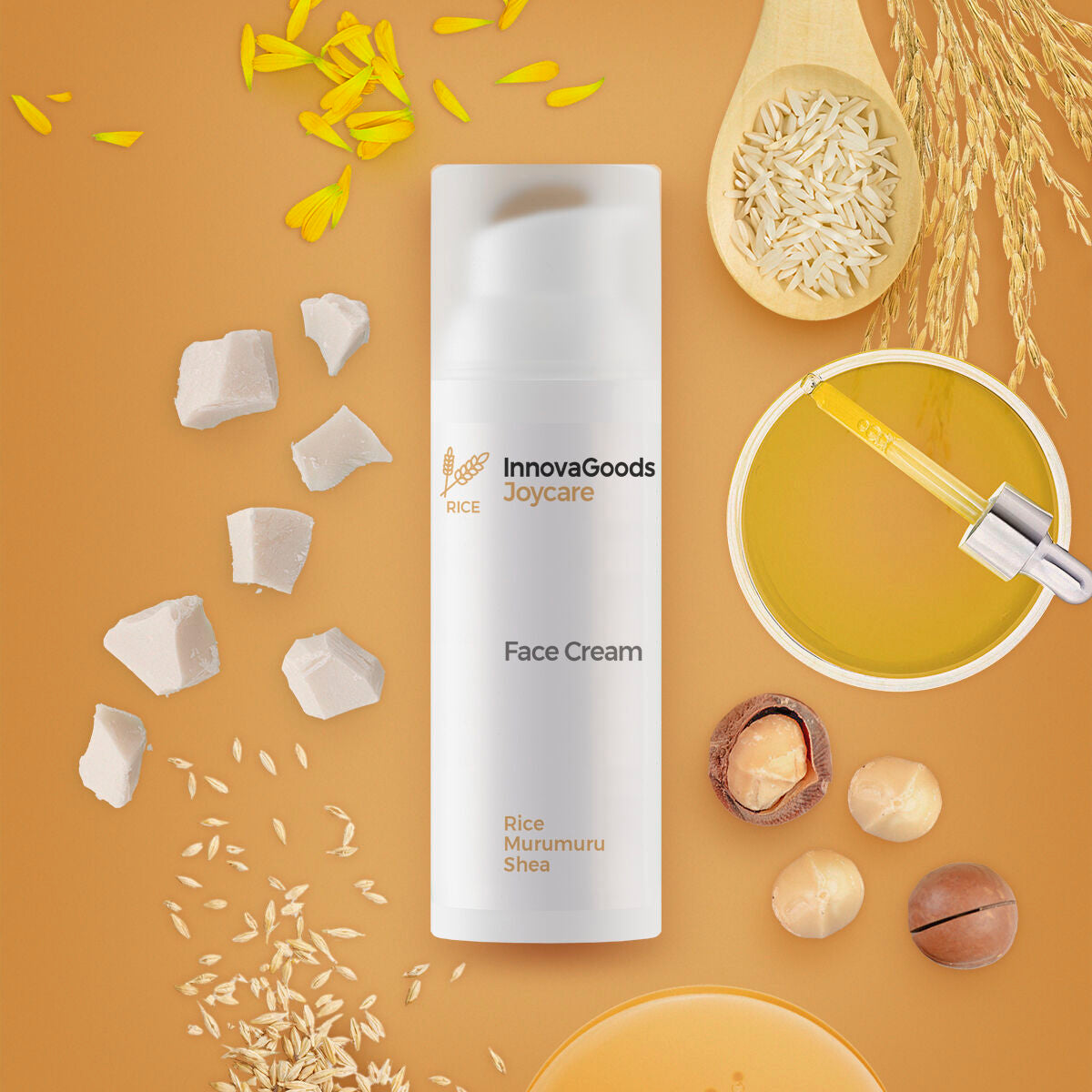Hydrating Facial Cream Rice Joycare InnovaGoods 50 ml skincare packaging
