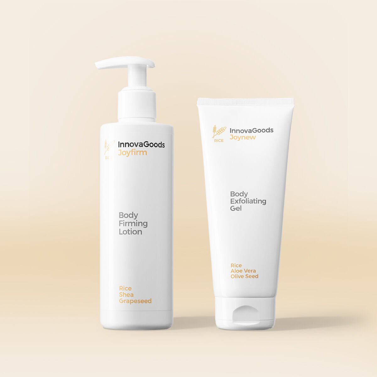 Body Care Duo Pack Rice InnovaGoods product packaging