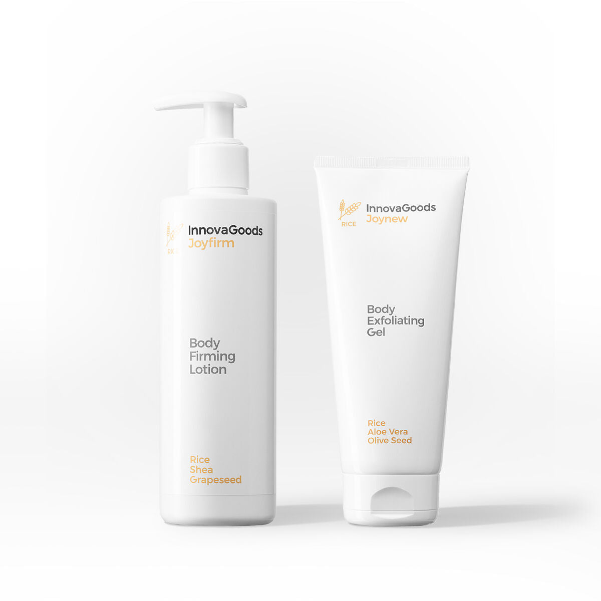 Body Care Duo Pack Rice InnovaGoods product packaging