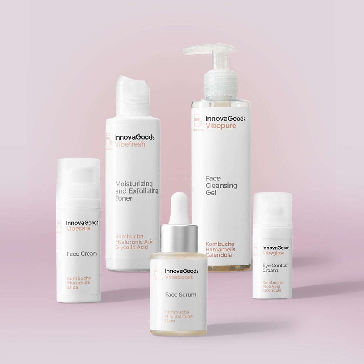 Face Routine Pack Kombucha InnovaGoods for Women product packaging