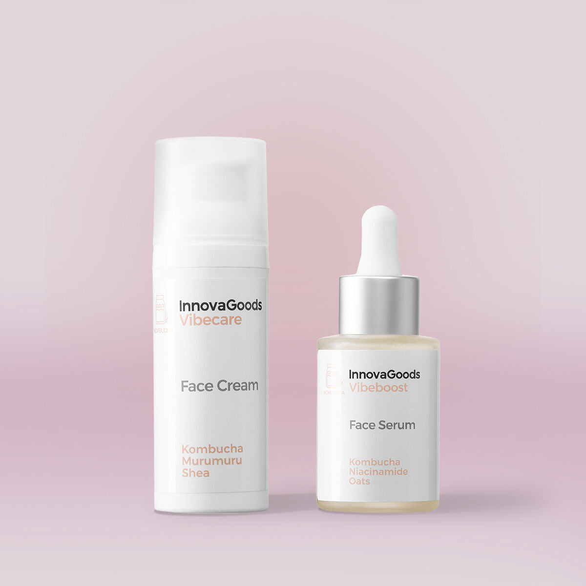 Face Moisturising Duo Pack Kombucha InnovaGoods for Women product packaging