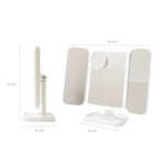 Rechargeable Triptych Makeup Mirror with Magnification and LED Light Miled InnovaGoods product packaging