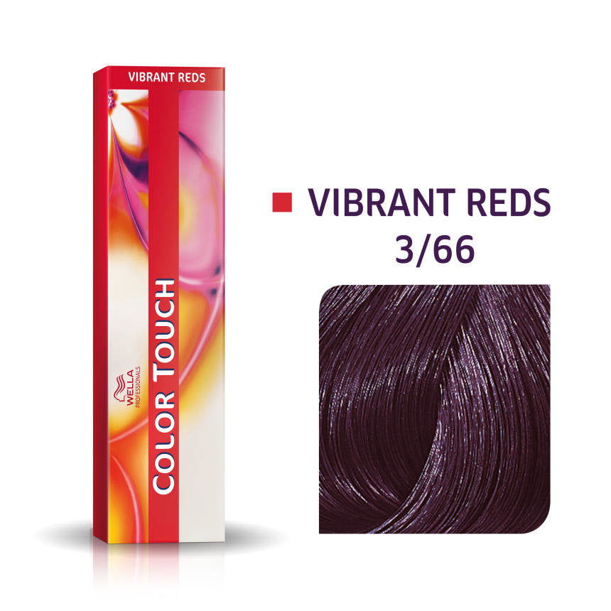 Wella Professionals, Color Touch, Ammonia-Free, Semi-Permanent Hair Dye, 3/66 Dark Brown Intensive Violet, 60 ml